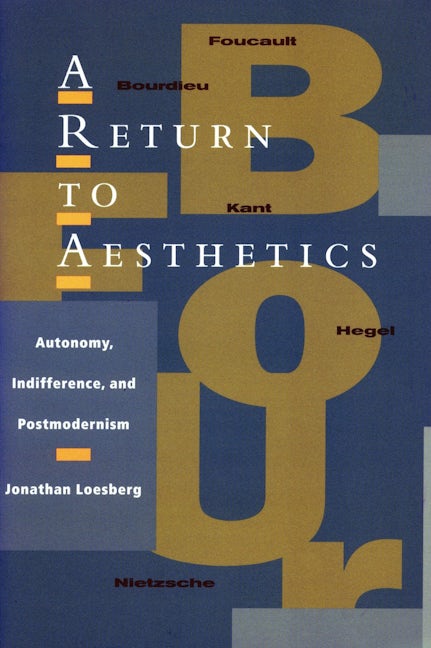 Book cover image for A Return to Aesthetics ISBN: 9780804751155